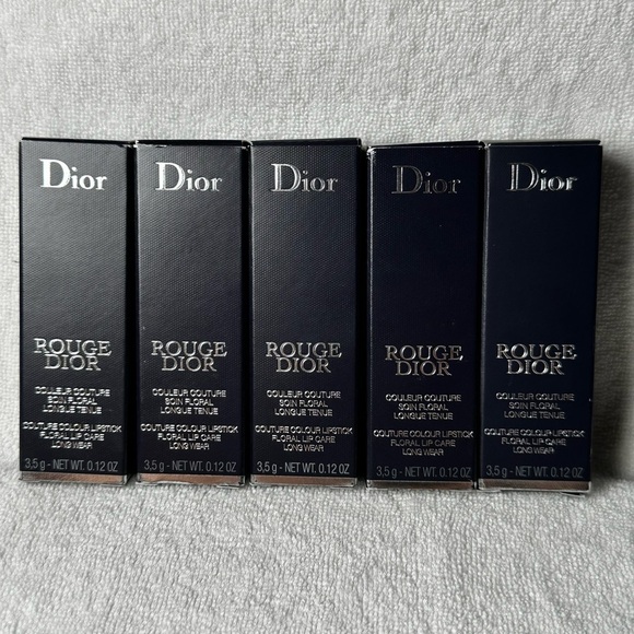 Nude Look 🆕 DIOR Rouge Dior Refillable Lipstick in Color: 100 Satin Finish NIB - Picture 10 of 10